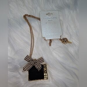 Fashion Jewelry Necklace Gold Tv With Bow New